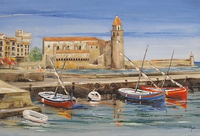 "Port de Collioure" déc 2003 81x54cm vendu